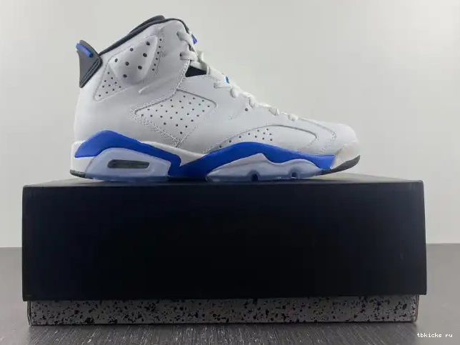 Reps TB Retro 384664-107 Sport Air Jordan (2014) 6 Blue 0505